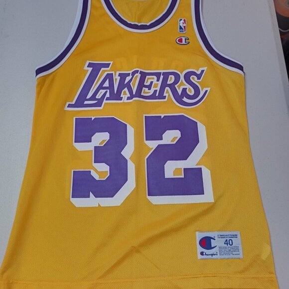 Champion Ervin Magic Johnson Los Angeles Lakers NBA Basketball Jersey Adult 40 - Picture 2 of 5